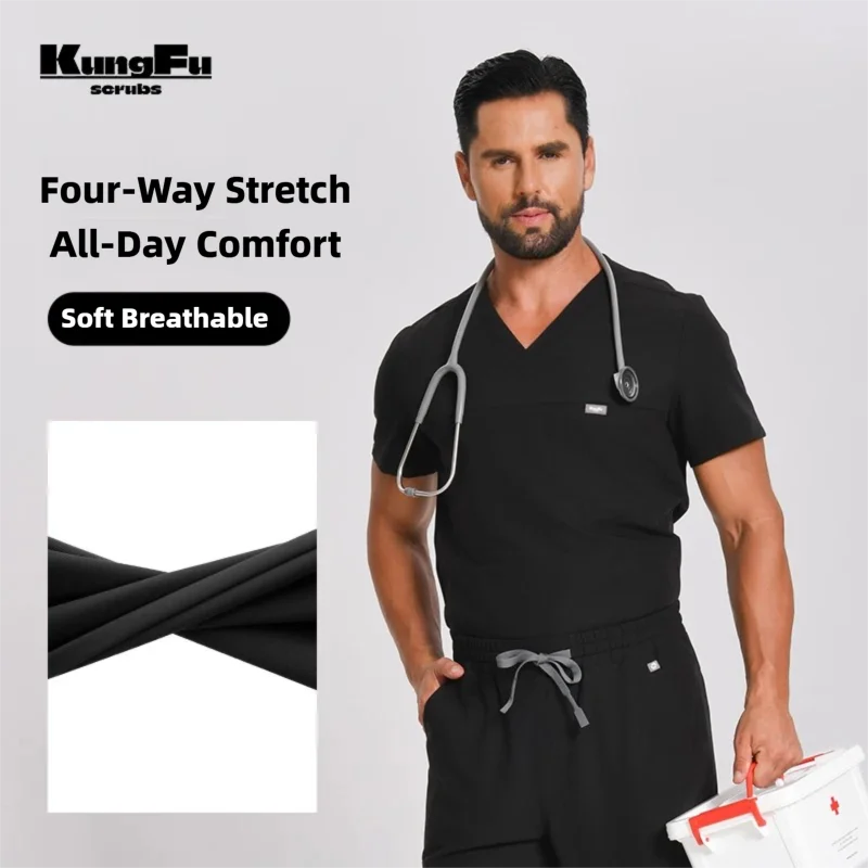KUNGFU SCRUBS Men Surgical Uni - Medical Lab Uniform recension och pris