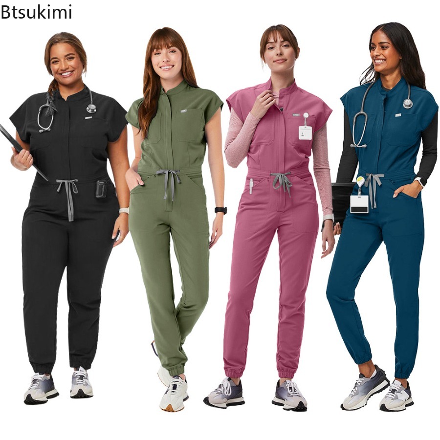 Fashion Zipper Jumpsuit Medica - Medical Lab Uniform recension och pris