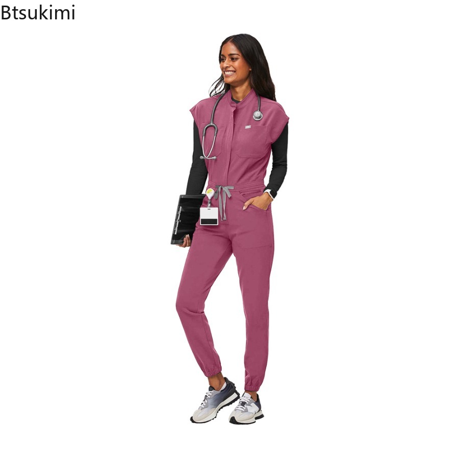 Fashion Zipper Jumpsuit Medica - Medical Lab Uniform recension och pris