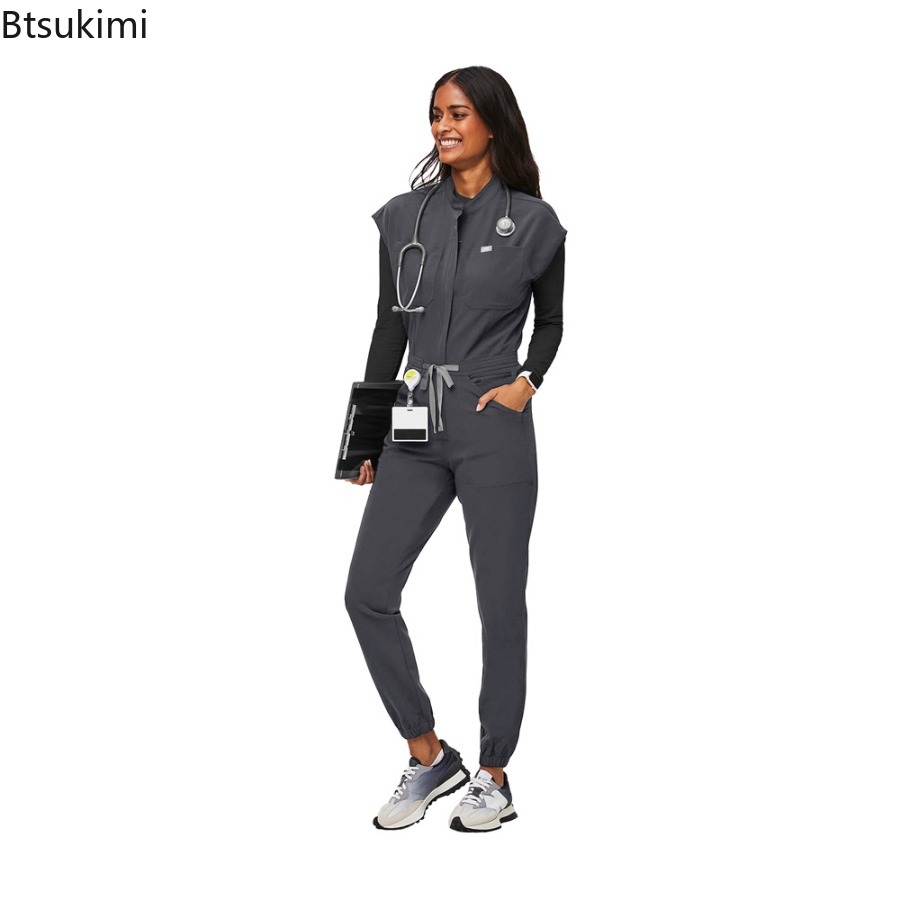 Fashion Zipper Jumpsuit Medica - Medical Lab Uniform recension och pris