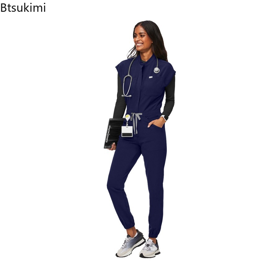 Fashion Zipper Jumpsuit Medica - Medical Lab Uniform recension och pris