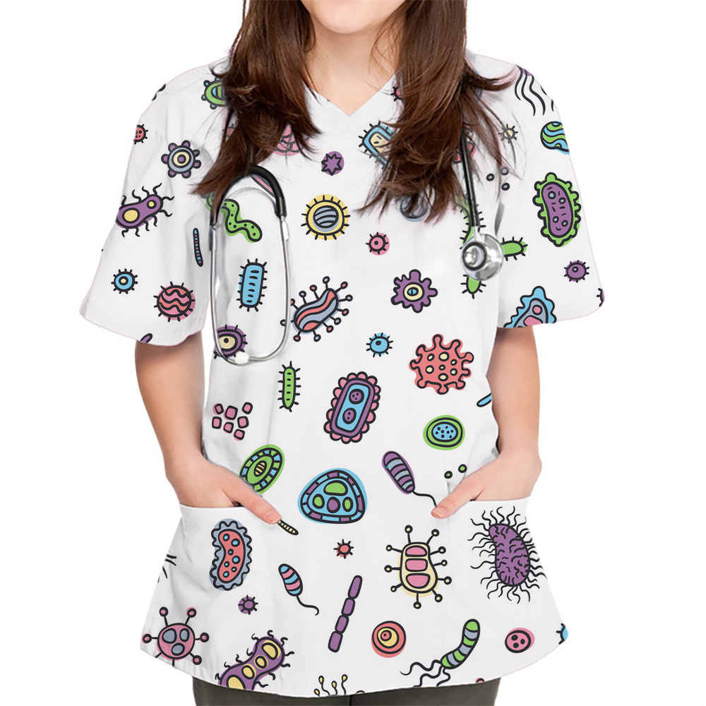 New Women Tops Bacteriogram Pr - Medical Lab Uniform recension och pris