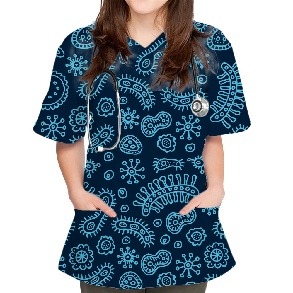 New Women Tops Bacteriogram Pr - Medical Lab Uniform recension och pris