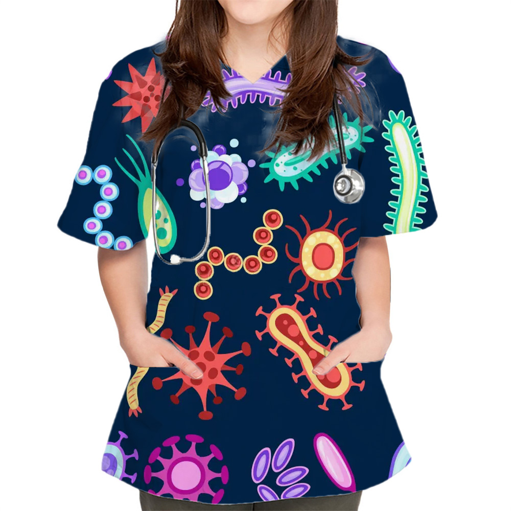New Women Tops Bacteriogram Pr - Medical Lab Uniform recension och pris