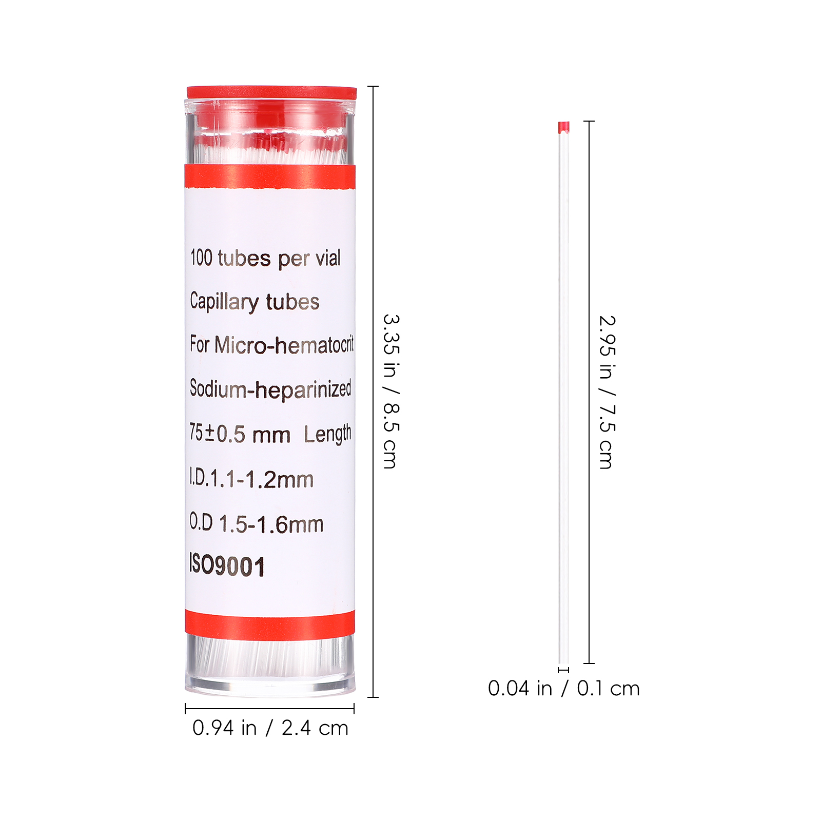 75mm Glass Capillary Tube Hema - Medical Lab And Science recension och pris