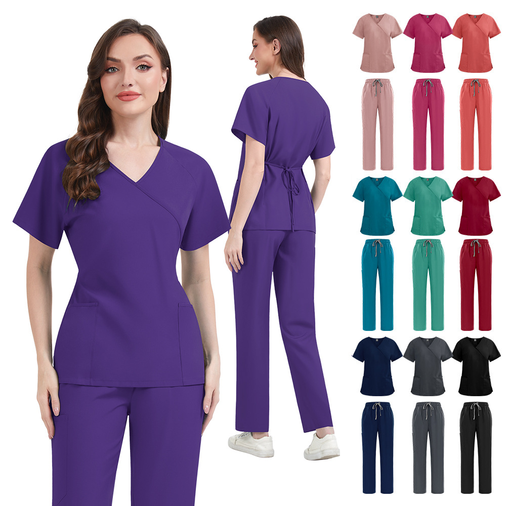 Slim Fit Women Scrubs Sets Hos - Medical Lab Uniform recension och pris