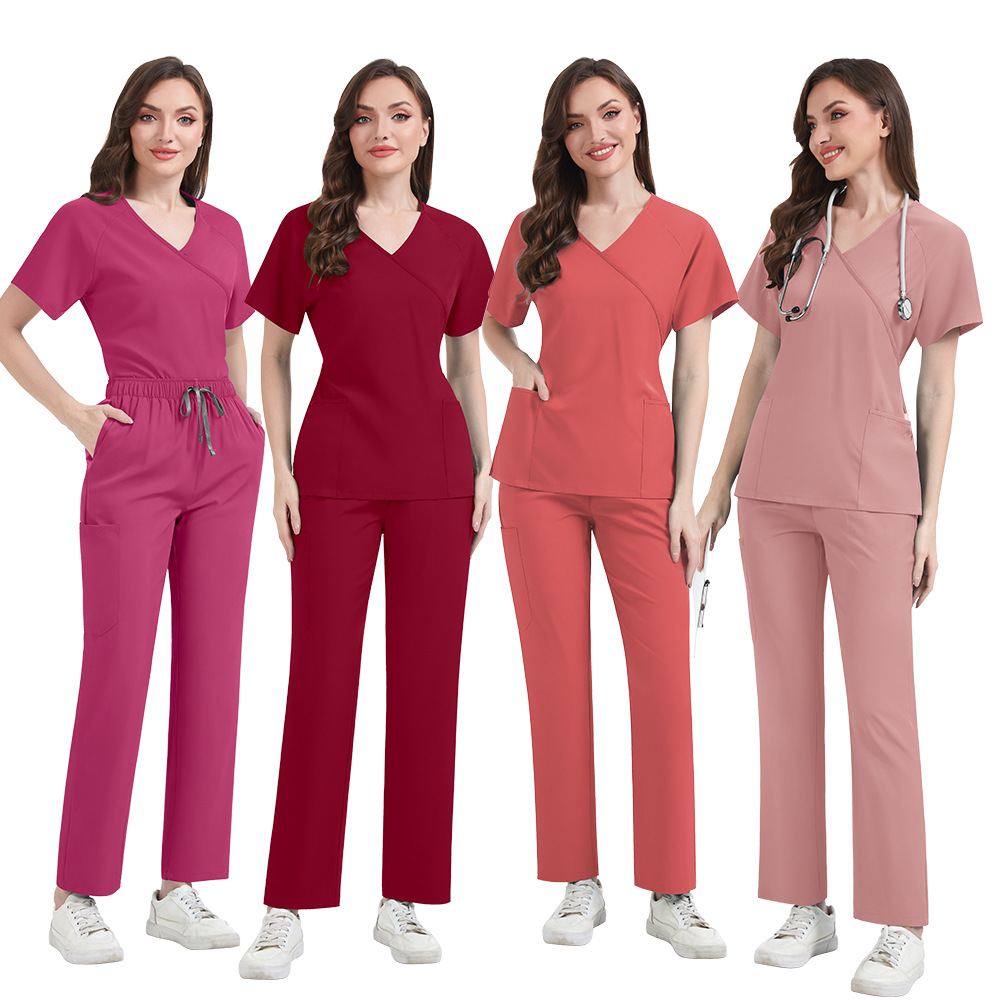 Slim Fit Women Scrubs Sets Hos - Medical Lab Uniform recension och pris