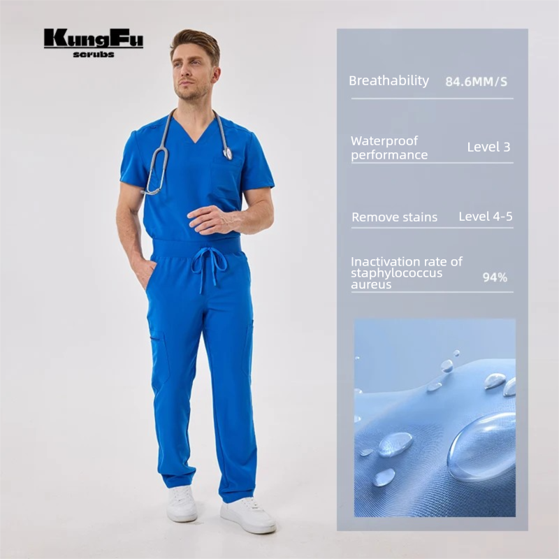 KUNGFU SCRUBS Mens Uniforms Me - Medical Lab Uniform recension och pris
